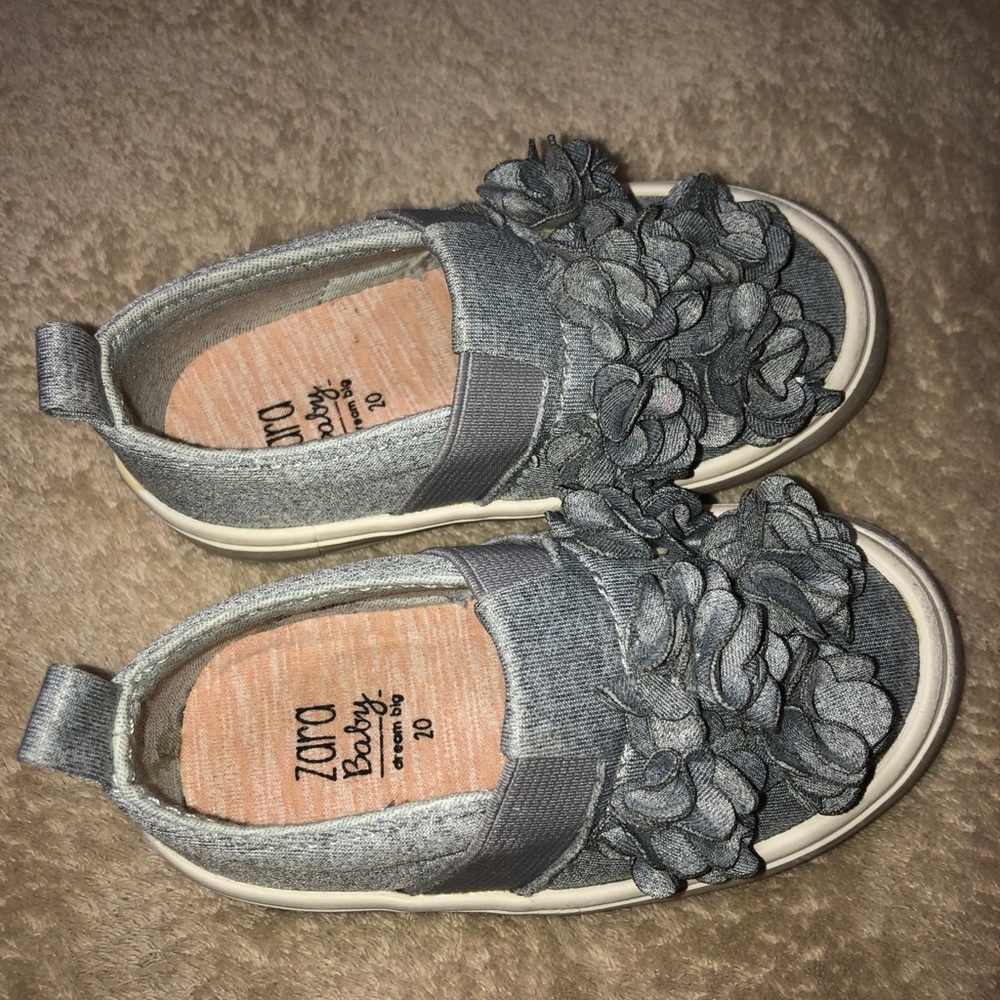 Zara slip on baby shoes